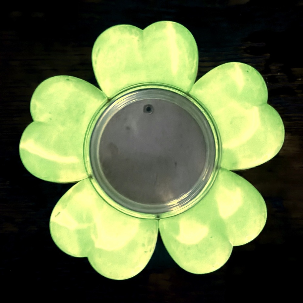 Glow in the Dark Floral Plastic Photo Frame